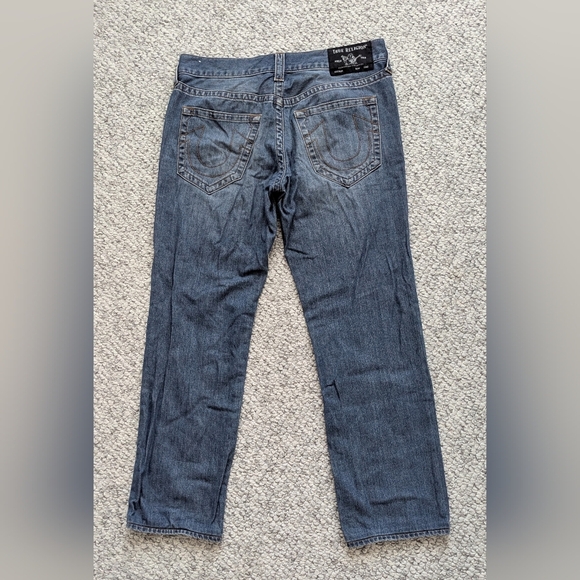 True Religion Men's (Size 32W) Light Blue Denim Jeans - Picture 5 of 16